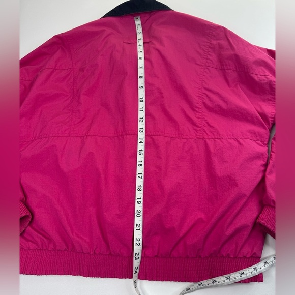 Helly Hansen VTG Late 80’s Neon Pink Ski Shell Jacket Womens Size Medium - Picture 10 of 11